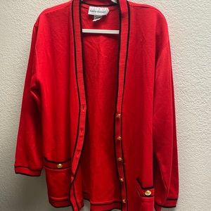 Vintage red cardigan